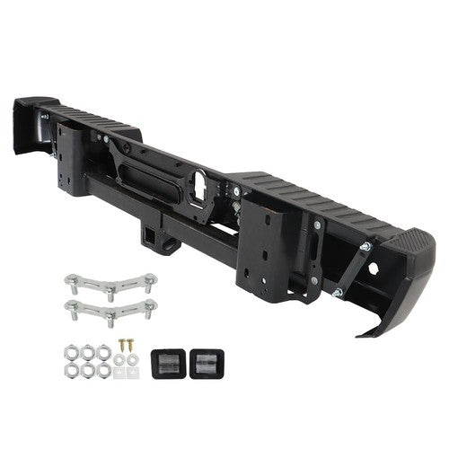 DURAFORCE Primered Rear Step Bumper Assembly For Ford F-150 2015-2020 w/ Park & Tow