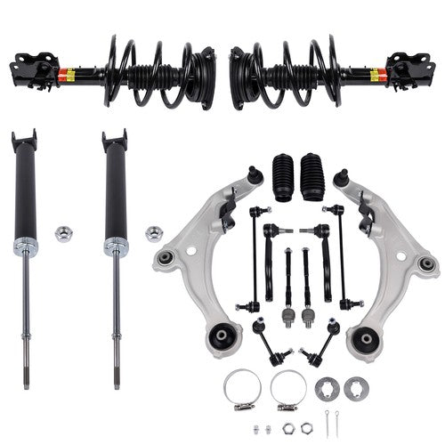 DURAFORCE For 09-14 Nissan Maxima 3.5L Front Rear Shock Control Arm Suspension Kit 16PCS