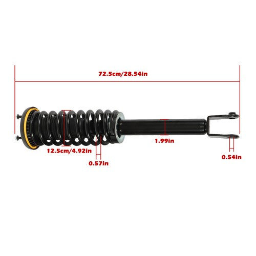 DURAFORCE Pair Front Shock Struts Assys w/Electronic C2D16483 For Jaguar XJ XJR 2010-2019