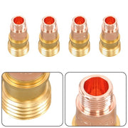 DURAFORCE 49Pcs #10 Pyrex Glass Kit TIG Torch Short Tube Gas Lens for WP-17/18/26