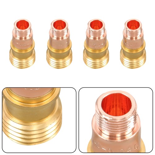 DURAFORCE 49Pcs #10 Pyrex Glass Kit TIG Torch Short Tube Gas Lens for WP-17/18/26