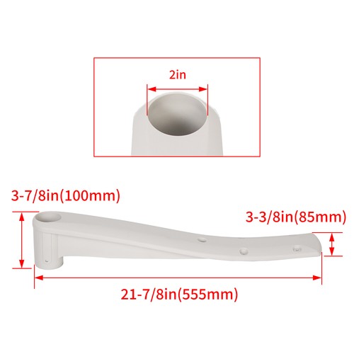 DURAFORCE New White PP Deck Support For Above Ground Swimming Pool Step