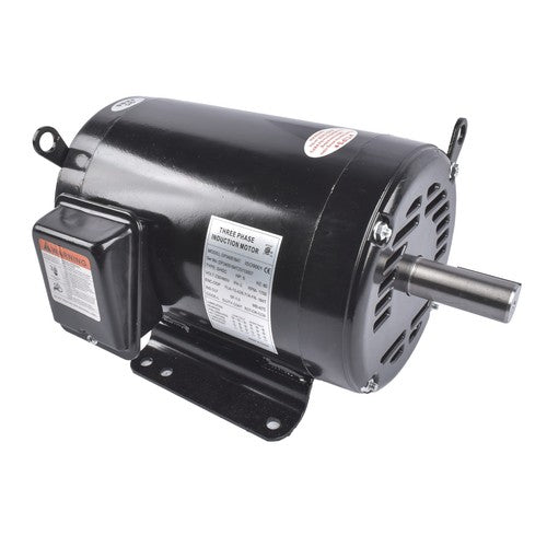 DURAFORCE Electric Motor Black 208-230/460V 5 Horsepower 60 Hz 3 Phase 184 T Frame EM3218T