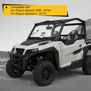 DURAFORCE 3-IN-1 Scratch Resistant Flip Windshield For Polaris General 1000 / 4 (2016+)