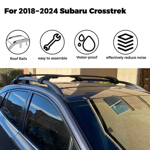 DURAFORCE For Subaru Impreza Crosstrek 2017-2023 Roof Rack Rail Cross Bar Luggage Carrier