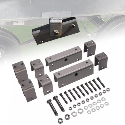 DURAFORCE Steel Tandem Axle Slipper Spring Trailer Hanger Kit for 2 Inch Wide Slipper Spring