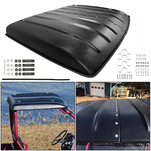 DURAFORCE FOR 2005-2023 KAWASAKI MULE 610 600 SX 4X4 BLACK HARD TOP ROOF KAF600-005B