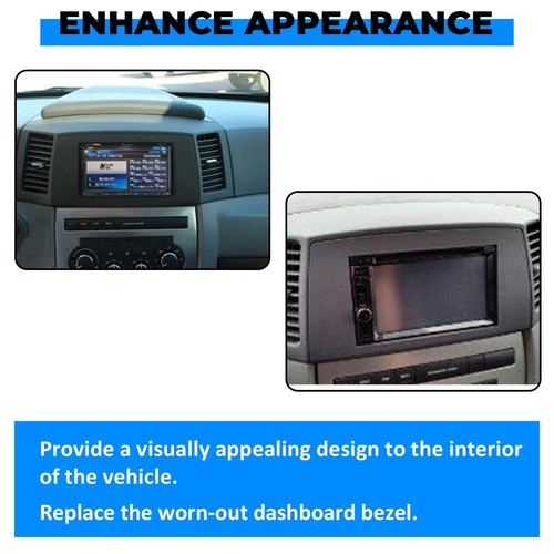 Navigation Radio Stereo Dash Bezel Vent Kit for Jeep Grand Cherokee 05 2006 2007