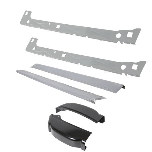 Inner And Outer Rocker Panels With Cab Corners For 99-07 Chevy Silverado 4dr Ext Cab
