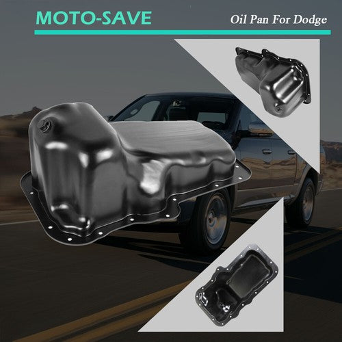 DURAFORCE Engine Oil Pan For 04-05 Dodge Dakota 3.7L V6 4.7L V8 11-12 Ram 1500 3.7L V6