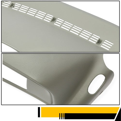 Molded Dash Cover Overlay for 1997-1999 2000 Chevy GMC SUVs C K1500 Suburban Grey