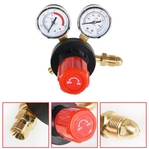 DURAFORCE Oxygen & Acetylene Regulators CGA540 and CGA200 Compatible W/V-Style Welding Gas