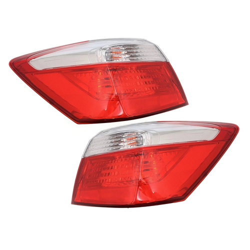 DURAFORCE For 2013-2015 Honda Accord Sedan EX LX Sport Halogen Outer Tail Lights LH & RH