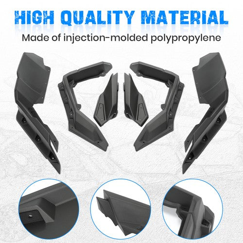 Extended Fender Flares Kit for Can Am Maverick X3 MAX Turbo R RR 2017-2025