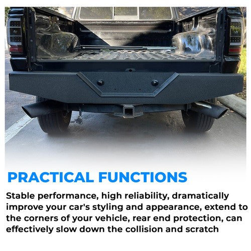 1993-2011 Ford Ranger Pickup Rear Step Bumper Powder Coated Heavy Duty Steel