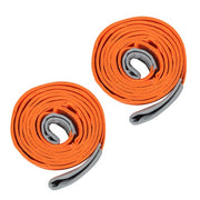 DURAFORCE 2 PCS Polyester Rigging Straps 2" x 10' 18800lbs Capacity Lifting Sling Straps