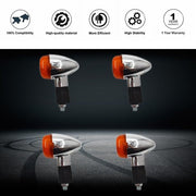 DURAFORCE 4X Motorcycle LED Turn Signal Blinker Indicator Lights For Honda Suzuki Yamaha