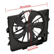 DURAFORCE 622930 Radiator Condenser Cooling Fan Assembly For Cadillac CTS 2009 2010-2013