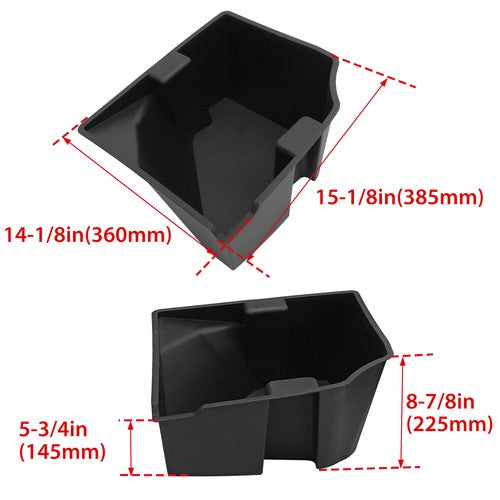 Underseat Storage Box for 14-19 Silverado Sierra 1500 2500HD Extended Double Cab