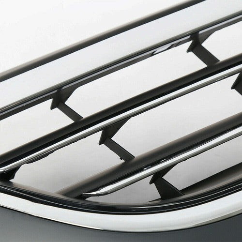 DURAFORCE For 2009-2012 VW Volkswagen Passat CC Front Bumper Upper Grille Black Chrome