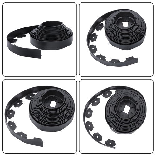DURAFORCE Lawn Border L-shaped Lawn Garden Edging Kit 40FT With 40Pcs Anchoring Spikes