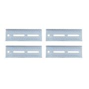 DURAFORCE (4) 8" Galvanized Swivel Top Bunk Bracket Kit with Hardware for Boat Trailer 2×3