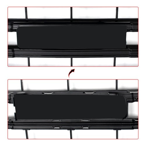 DURAFORCE Front Bumper Grille Gloss Black For GMC Sierra 1500 2014 2015 SLT Style 23254463