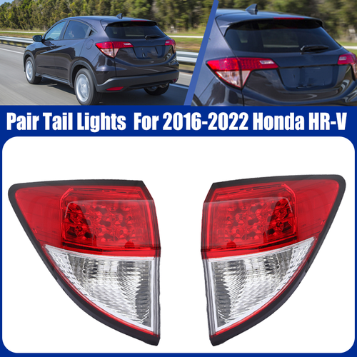 DURAFORCE Pair Tail lights for Honda HR-V HRV 2016-2022 Rear Brake Lamp Assembly No Bulbs