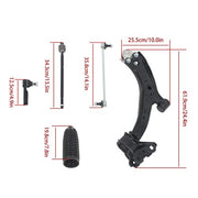 DURAFORCE Fit For Honda CR-V K620500 2007-2011 Steel Control Arm Front Outer Tie Rod Ends