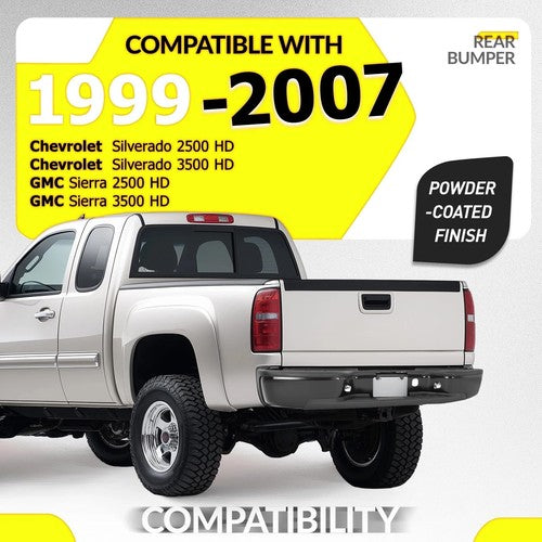 For Chevrolet Silverado GMC Sierra 2500HD 3500HD 1999-2007 Rear Bumper Assembly