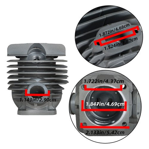 DURAFORCE For MS360 036 PRO 48mm Chainsaws US Stock 11250201215 Cylinder Piston Kit