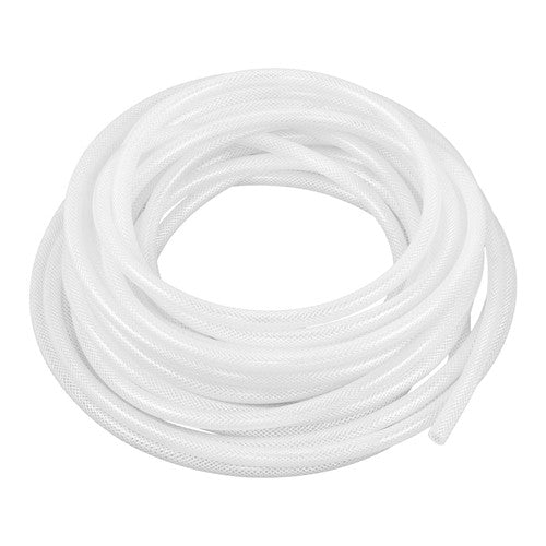 DURAFORCE Plastic Vinyl Tubing 50 ft High Pressure Clear Braided Hose 1/4" ID × 7/16" OD