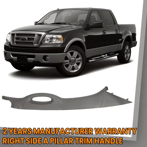 DURAFORCE Gray Passenger Side Front A Pillar Trim Handle for 2004-2008 Ford F150 F-150
