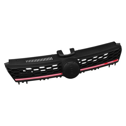 FOR 2015 2016 VW Volkswagen MK7 GOLF/GTI FRONT GRILLE - BLACK W/ RED TRIM