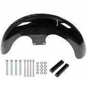 DURAFORCE NEW 23" Wrap Front Fender Gloss Black For Touring Road King Electra Glide FLHR