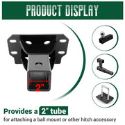 DURAFORCE Black Front 2" Receiver Hitch For Polaris Ranger 1000 XP / Northstar 2018-2024
