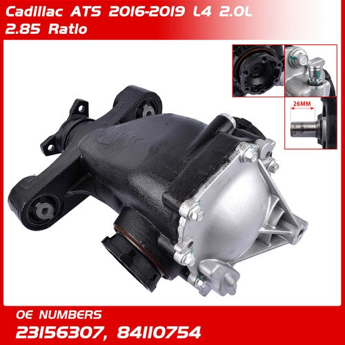 DURAFORCE Differential Axle Carrier Rear 2.85FDR for Cadillac ATS Luxury 2016-2019 L4 2.0L