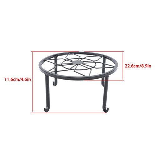 DURAFORCE 3PCS Plant Stand for Flower Pot Potted Holder Indoor Outdoor Metal 9in