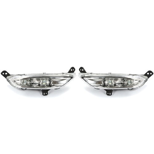 DURAFORCE LED Pair Fog Lights Left & Right Chrome For 2015 2016 15 16 Chrysler 200