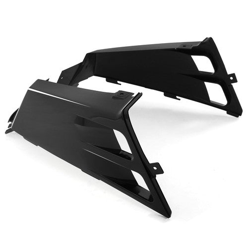 DURAFORCE Pair Gas Tank Side Covers Plastic Wrap For Yamaha Banshee 1987-2006 Black