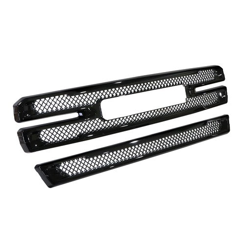 DURAFORCE For 2019-2022 GMC Sierra 1500 SLT AT4 Grille Covers Grill Overlay Gloss Black