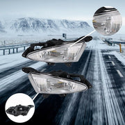 DURAFORCE L+R Bumper Clear Fog Light Assembly For 07-10 Hyundai Elantra Sedan 4-Door 2.0L