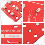 DURAFORCE New 28 Thread Identifier Gauge Screw Nut and Bolt Thread Checker Inch and Metri