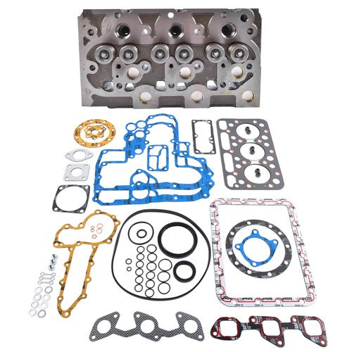 DURAFORCE Cylinder Head & Gasket 15321-03040 Fits Kubota D1102 D1101 L2201 L2000 Engine