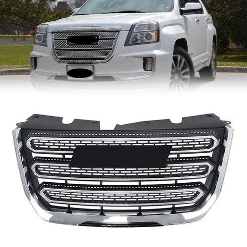 DURAFORCE New Chrome Plastic Front Upper Bumper Grille Fit For GMC Terrain SLT 2016 2017