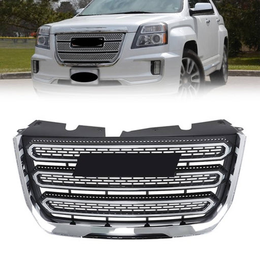 DURAFORCE New Chrome Plastic Front Upper Bumper Grille Fit For GMC Terrain SLT 2016 2017