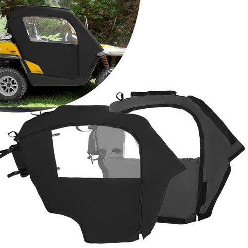 4PCS Soft Doors Rear Panel Cab Enclosures for Can-Am Commander 800 1000 11-20
