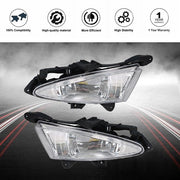 DURAFORCE L+R Bumper Clear Fog Light Assembly For 07-10 Hyundai Elantra Sedan 4-Door 2.0L