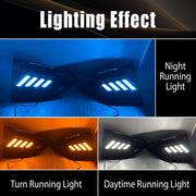 DURAFORCE For Nissan Altima Sedan 2023 2024 DRL Daytime Running Light Fog Lamp Gloss Black