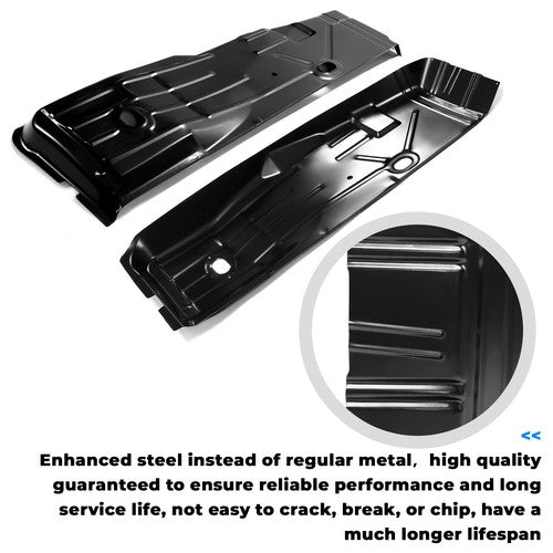 Pair Full Length Front Floor Pan Rust Repair For Camaro Firebird 67 68 69 Steel